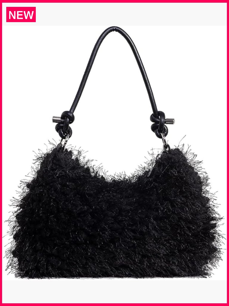 Fluffy Faux Fur Shoulder Bag Pouch Purse